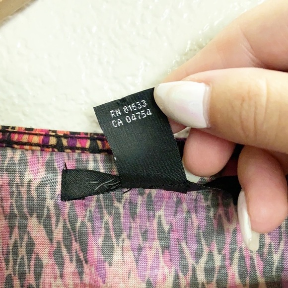 Kenneth Cole Patterned Colorful Cowl Neck Blouse - Picture 7 of 11